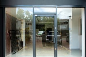 aluminum shopfront glass