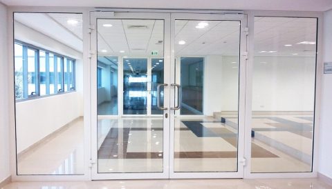 glass door double